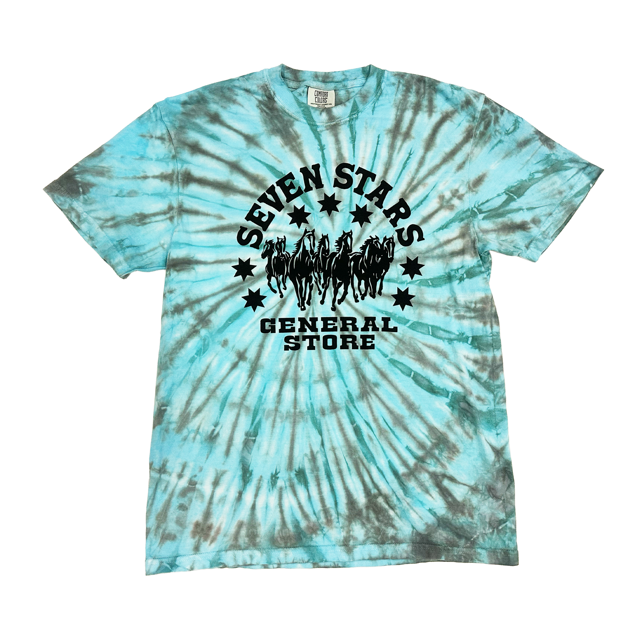 7SGS Tie-Dye Logo Tee in Minty Drift