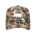 7SGS Embroidered Snapback Hat in Leafy Camo
