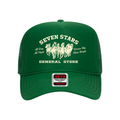 7SGS Printed Trucker Snapback Hat in Kelly Green