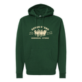 7SGS "All Day All Night" Pullover Hoodie in Dark Green