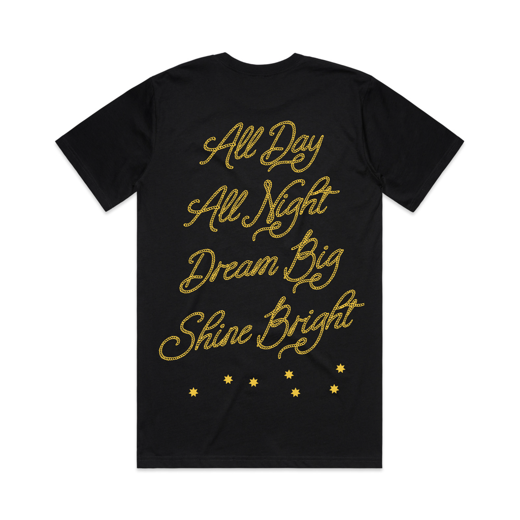 7SGS "All Day All Night" Tee in Black