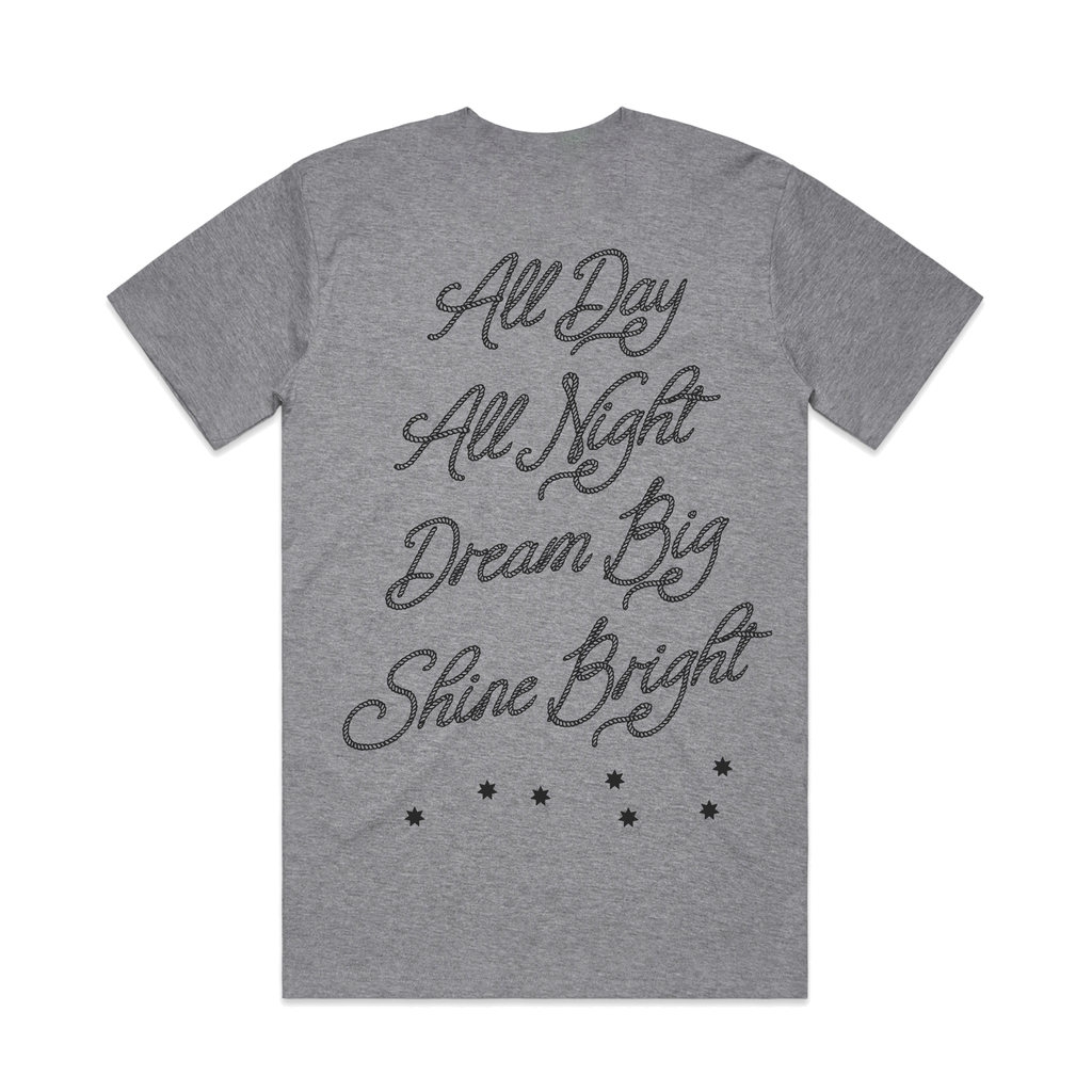 7SGS "All Day All Night" Tee in Dark Heather
