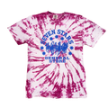 7SGS Tie-Dye Logo Tee in Magenta Whirl